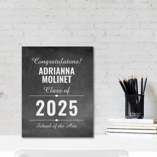 Moderne Glückwünsche Graduate Poster Leinwanddruck