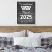 Moderne Glückwünsche Graduate Poster Leinwanddruck (Insitu (Schlafzimmer))