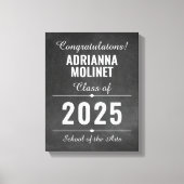 Moderne Glückwünsche Graduate Poster Leinwanddruck (Vorderseite)