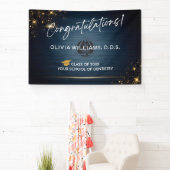 Moderne Glückwünsche Zahnarzt-Absolvent DDS DMD Banner (InSitu)