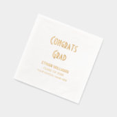 Moderne "Glückwunschs Grad", Abschluss Servietten Mit Folie (Links)