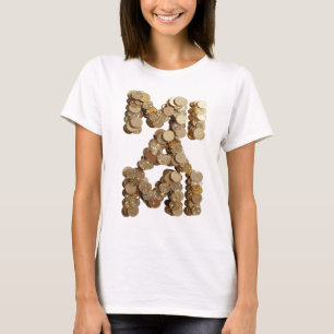 Moderne Gold ABSTRACT ART Gestaltung T-Shirt