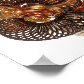 Moderne Gold ABSTRACT ART Kunstprint Poster (Ecke)