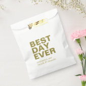 Moderne Gold Best Day-Leckerei für Hochzeiten Geschenktütchen (Versiegelt)