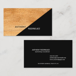 Moderne Gold Black Business Card Visitenkarte