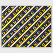 Moderne Gold Black Graduation Party Geschenkpapier (Flach)