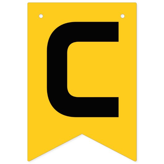 Moderne Gold Black Gratulation Graduation Party Wimpelkette (Erste Fahne)