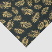 Moderne Gold-Blätter gegen schwarzen Hintergrund Seidenpapier (Ausschnitt)