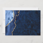 Moderne Gold Blue Nursing School Graduation Party Einladung (Rückseite)