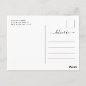 Moderne Gold Blue RN Graduierungsparty Einladung Postkarte (Rückseite)