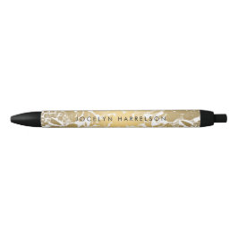Moderne Gold-Blume Personalisierter Pen Kugelschreiber