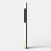 Moderne Gold Blume und Monogram Case Mate iPhone (Rückseite / Links)