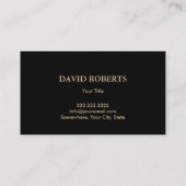 Moderne Gold Boat Vermietung Sales Maintenance Bla Visitenkarte (Rückseite)