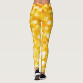Moderne Gold Bokeh-Leggings Leggings