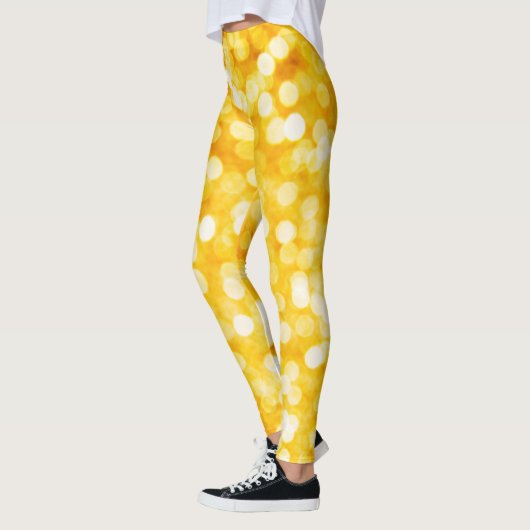 Moderne Gold Bokeh-Leggings Leggings (Links)