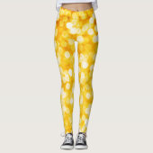 Moderne Gold Bokeh-Leggings Leggings (Vorderseite)