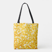 Moderne Gold Bokeh Tote Tag Tasche (Rückseite)