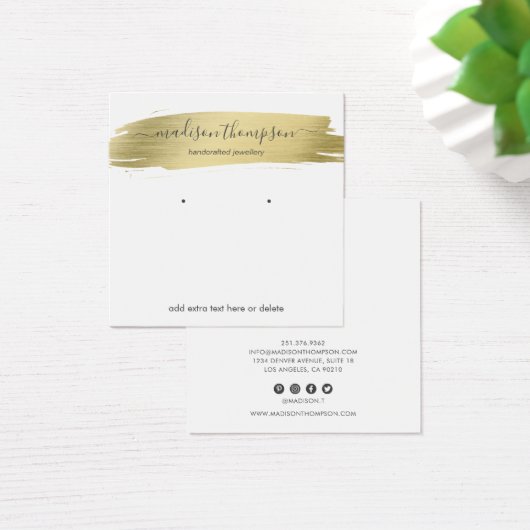 Moderne Gold Chic Earring Display (Schreibtisch)