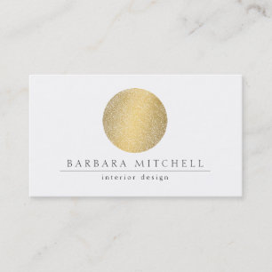 Moderne Gold Circle II Business Card Visitenkarte