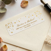 Moderne Gold Confetti Dots | Stilvolles Elegant