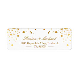 Moderne Gold Confetti Dots | Stilvolles Elegant