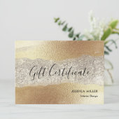 Moderne Gold Diamond Glitzer Imitats Foil Gift Car (Stehend Vorderseite)