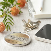 Moderne Gold Diamond Glitzer Imitats Fox Luxury Gl Schlüsselanhänger (Seite)