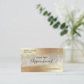 Moderne Gold Diamond Glitzer Imitats Fox Luxury Gl Terminkarte (Stehend Vorderseite)