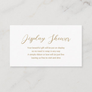 Moderne Gold-Dusch-Darstellung Einfache Babyparty Begleitkarte