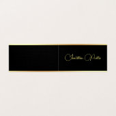 Moderne Gold Elegante Typografie Einfache Vorlage Visitenkarten (Außenseite Aufgefaltet)