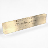 Moderne Gold Eyelash Extensions Lashes Namensplakette