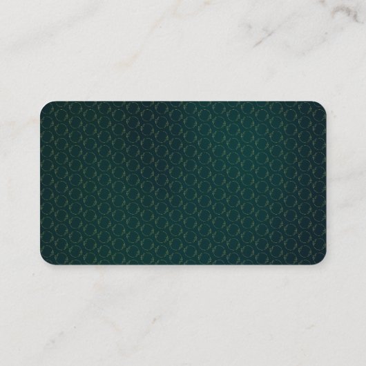 Moderne Gold Floral Green Wedding Rsvp Card Begleitkarte (Rückseite)