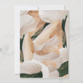 Moderne Gold Foil-Bilderrahmen-Urlaubskarte Einladung (Rückseite)