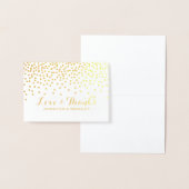 Moderne Gold Foil Confetti Dots Hochzeit Vielen Da Folienkarte (Anzeige)