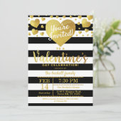 Moderne Gold Foil Liebe Herzlich Willkommen im Val Einladung (Stehend Vorderseite)