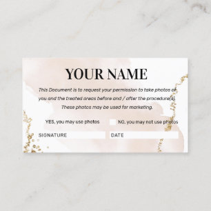 Moderne Gold Foto Consensus Card Visitenkarte