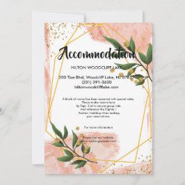 Moderne Gold Frame Ivory Grey Unterkunft Umschließ Einladung