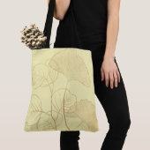 Moderne Gold Gingko-Blätter Tasche (Von Nahem)