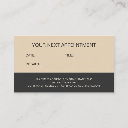 Moderne Gold Glitzer Terminierungskarte Terminkarte (Vorderseite)