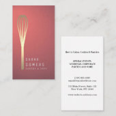 Moderne Gold Glitzer Whisky Bakery Business Card Visitenkarte (Vorne/Hinten)