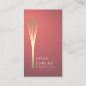 Moderne Gold Glitzer Whisky Bakery Business Card Visitenkarte (Vorderseite)