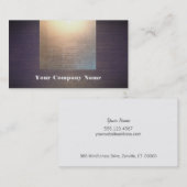 Moderne Gold Glow and Wood Look Visitenkarte (Vorne/Hinten)