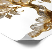 Moderne Gold GOLDENER LEBENSBAUM Poster (Ecke)