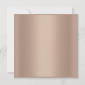 MODERNE GOLD GOWN WEDING EINLADUNG (Rückseite)