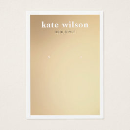 Moderne Gold Gradient Earring Display Card