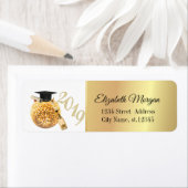 Moderne Gold Graduierungskappe, Disco Ball, Wein (Insitu)