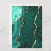 Moderne Gold Green Nursing School Graduation Party Einladung (Rückseite)