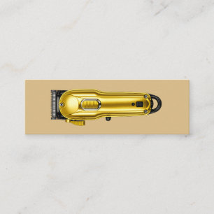 Moderne Gold-Haarschneidemaschine Friseur Mini Vis Telefonnummerkarte