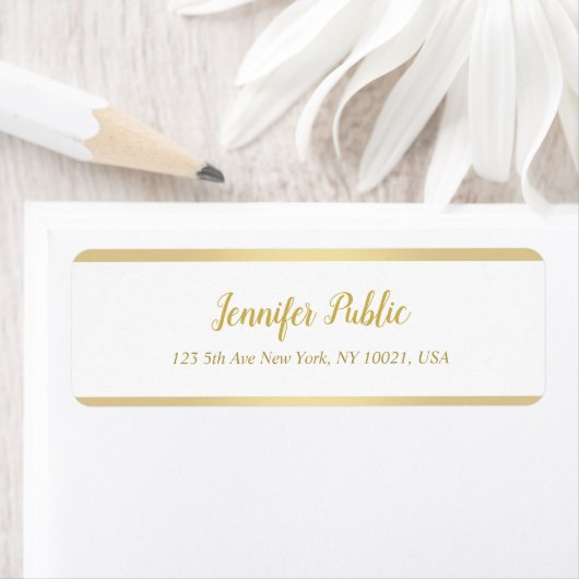 Moderne Gold Hand Script Einfache Elegante Vorlage (Insitu)