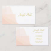 Moderne Gold handgeschriebene Skriptnamen Elegant Visitenkarte (Vorne/Hinten)